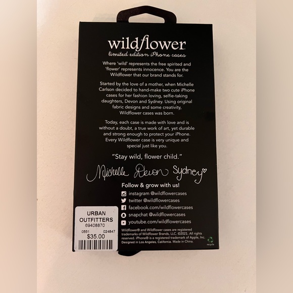 WILDFLOWER IPHONE 12/12 PRO PHONE CASE - Picture 4 of 4